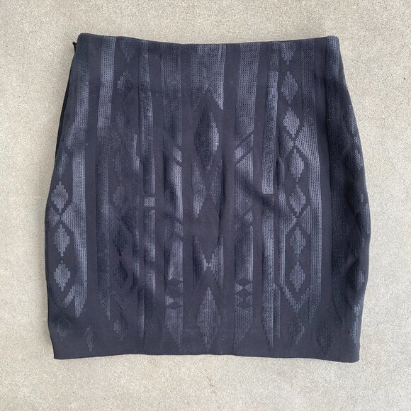 Black Sequin Mini Skirt - Picture 10 of 13